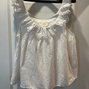 Sezane Rosa Blouse Écru. - Size 46